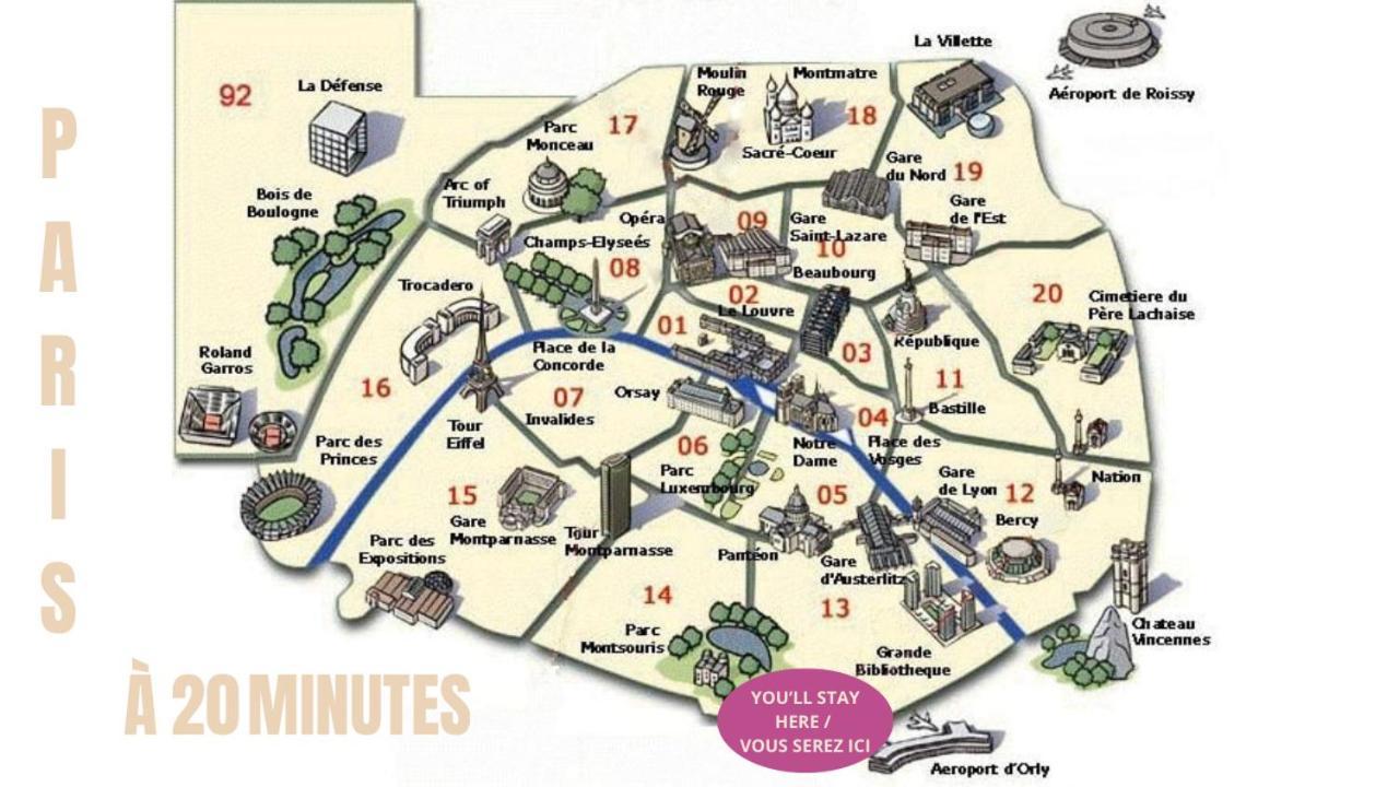 Appartement Cosy Au Calme A 20 Min De Paris فيلوجويف المظهر الخارجي الصورة